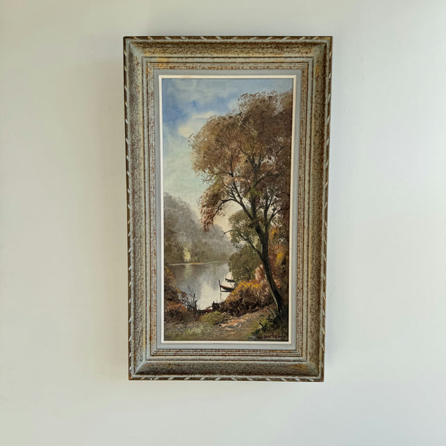 Rustic Landscape Oil Painting "Framed Painting" Authentic Large Artwork Holland Art Shop