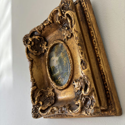 Wonderful Oil Painting Landscape "Framed Landscape" Handcrafted Small Art
