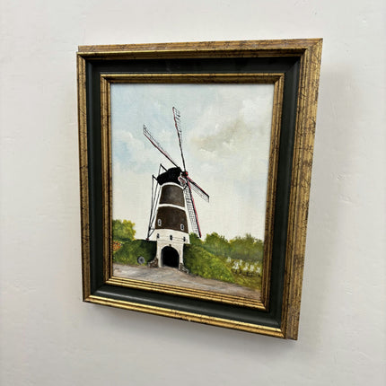 Elegant Landscape Oil Painting "Canvas Back" Expressive Small Art Holland Art Shop