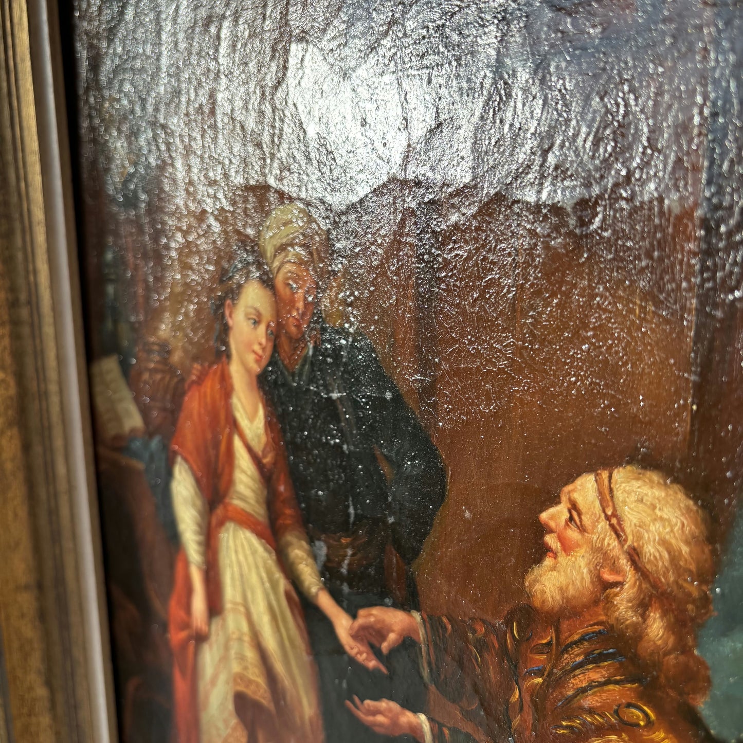 Authentic Oil Painting Figurative "Wise Old Man" Remarkable Medium Artwork