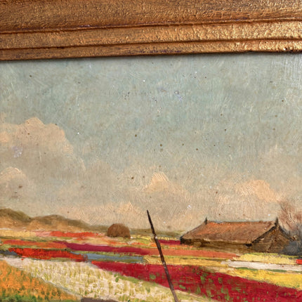 Traditional Landscape Oil Painting "Gilded Frame" Authentic Small Art Holland Art Shop