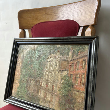 Handcrafted Cityscape Oil Painting "Framed Painting" Elegant Artwork Holland Art Shop