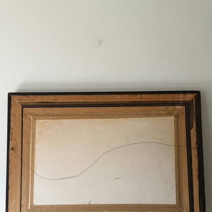 Rustic Figurative Oil Painting "Wooden Frame" Traditional Large Artwork Holland Art Shop