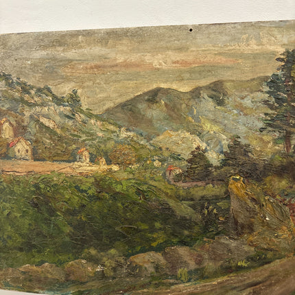Timeless Landscape Oil Painting "Country Path" Vintage French Artwork Holland Art Shop