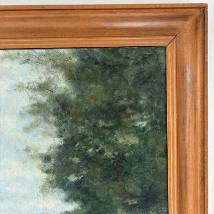 Elegant Landscape Oil Painting "Mounted Rider" Traditional Large Art Holland Art Shop