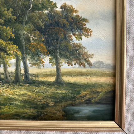 Elegant Landscape Oil Painting "Gilded Frame" Classic Small Art Holland Art Shop