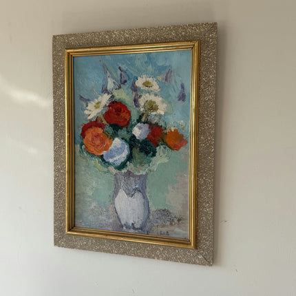 Traditional Interior Oil Painting "Flower Vase" Rustic Artwork Holland Art Shop