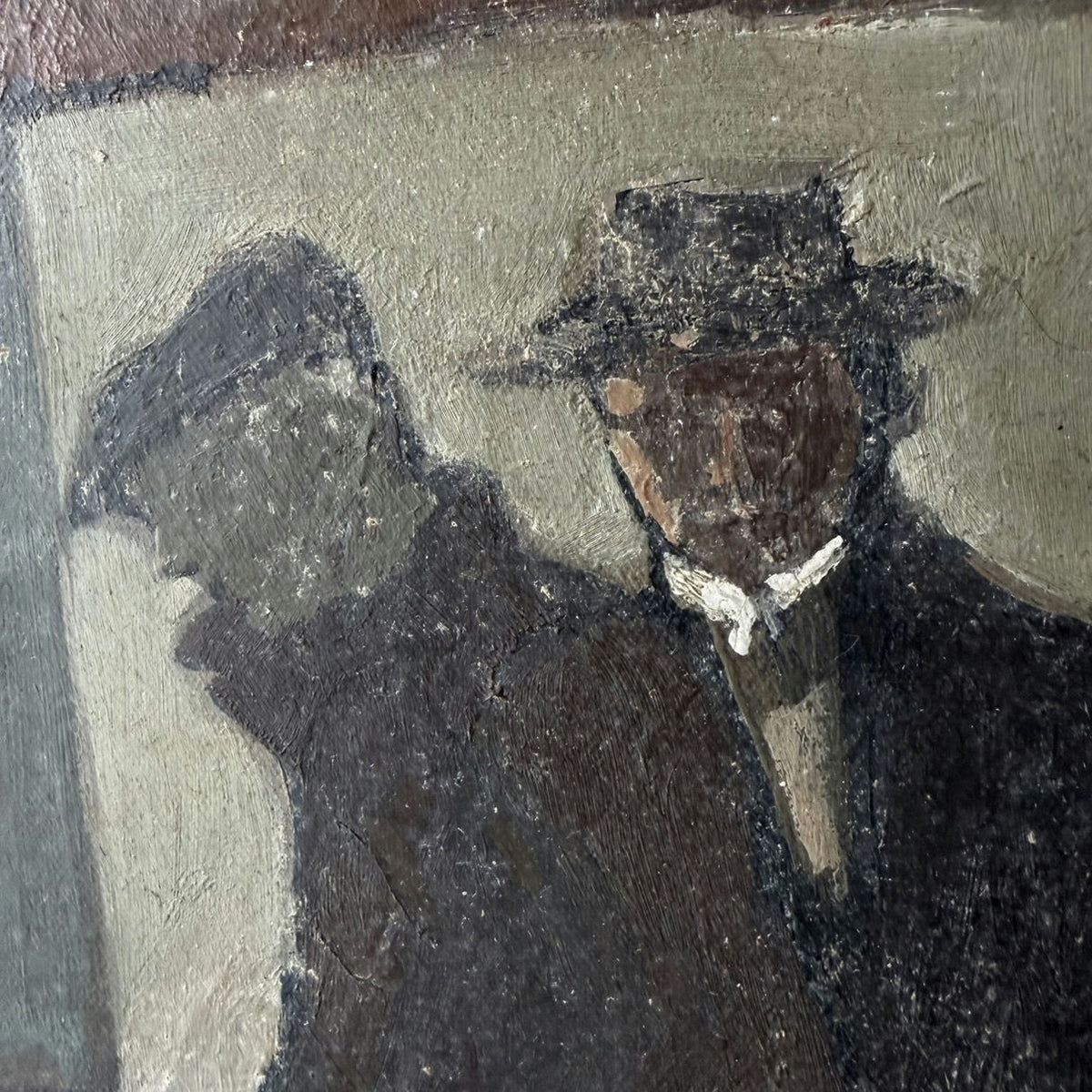 ca. 1940 Figurative Oil Painting 