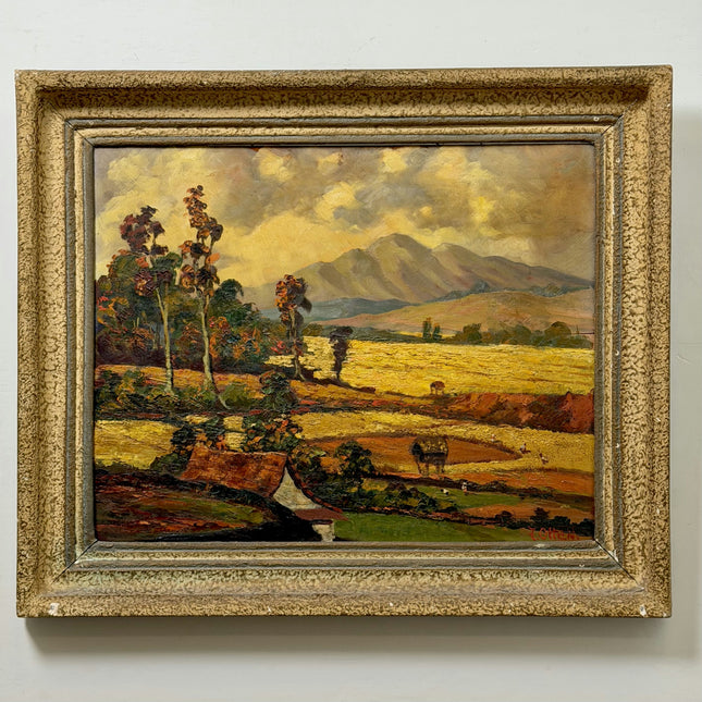 Traditional Scenery Oil Painting "Worn Frame" Vintage Large Artwork Holland Art Shop