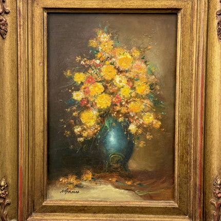 Handcrafted Floral Still Life Oil Painting "Blue Vase" Refined Artwork Holland Art Shop