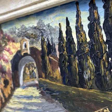 Rustic Landscape Oil Painting "Stone Arch" Elegant French Artwork Holland Art Shop