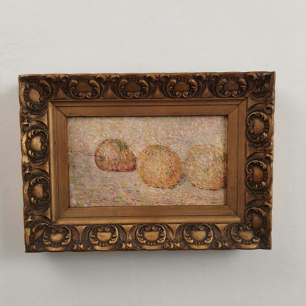 Antique Still Life Oil Painting "Ornate Frame" Timeless Small Artwork Holland Art Shop