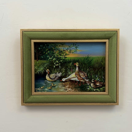 Handcrafted Animals Oil Painting "Framed Painting" Refined Small Artwork Holland Art Shop