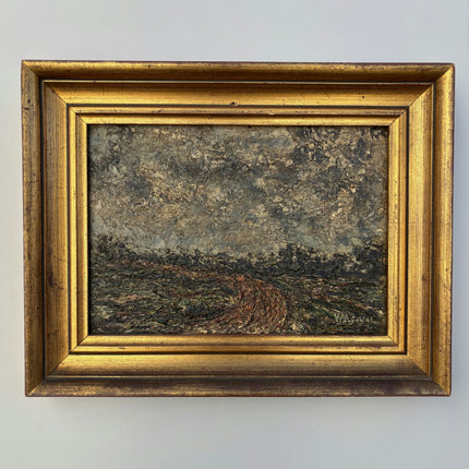 Refined Landscape Oil Painting "Gilded Frame" Handcrafted Small Art Holland Art Shop