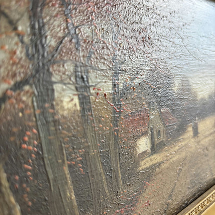 Timeless Landscape Oil Painting "Gilded Frame" Refined Small Art Holland Art Shop