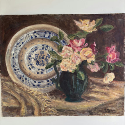 Timeless Floral Still Life Oil Painting "Flower Vase" Refined Art Holland Art Shop