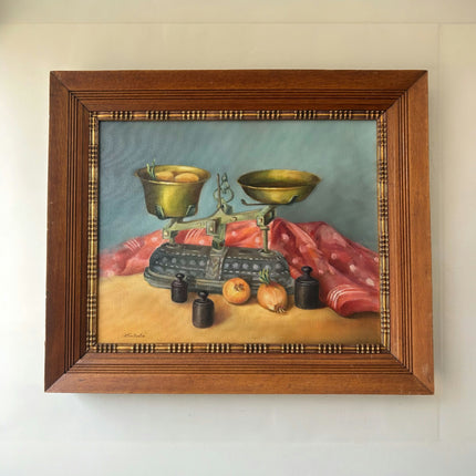 Traditional Still Life Oil Painting "Balance Scale" Elegant Opniuew Art Holland Art Shop