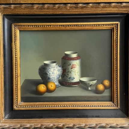 Handcrafted Still Life Oil Painting "Gilded Frame" Vintage Art Holland Art Shop