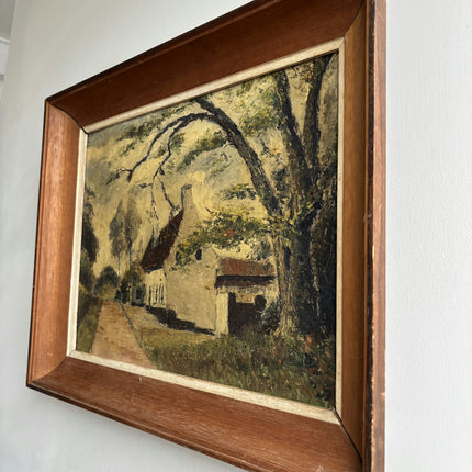 Classic Landscape Oil Painting "Thatched Cottage" Timeless Art Holland Art Shop
