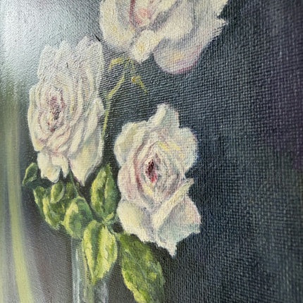Original Interior Oil Painting "Glass Vase" Expressive Small Art Holland Art Shop