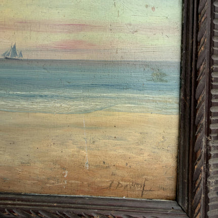 Classic Scenery Oil Painting "Sailboat Horizon" Detailed Art Holland Art Shop