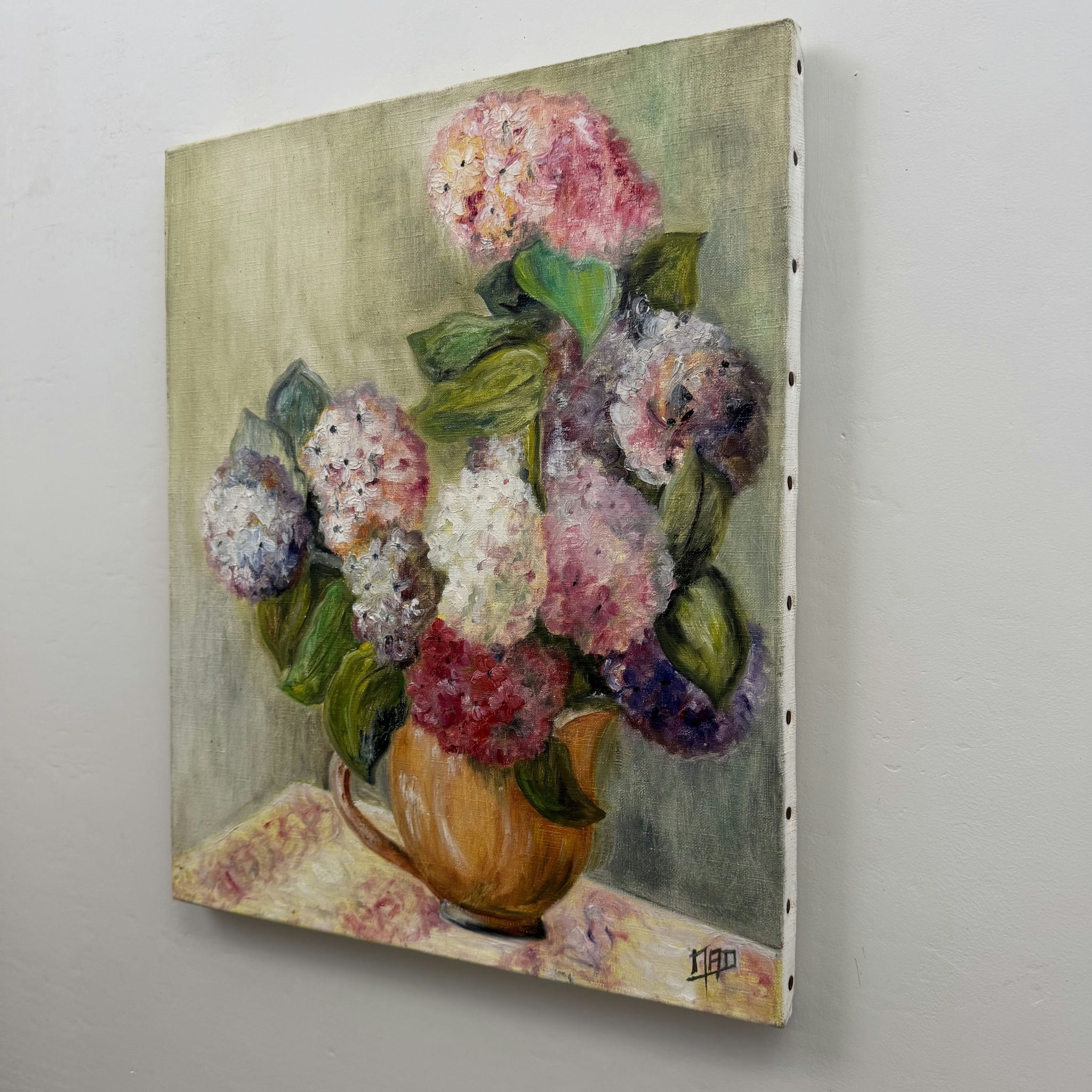 Timeless Flowery Still Life Oil Painting 