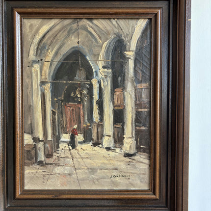 Authentic Oil Painting "Solitary Figure" Traditional Artwork Holland Art Shop