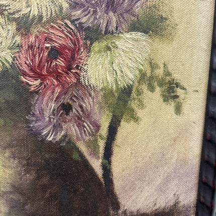 Handcrafted Floral Still Life Oil Painting "Flower Bouquet" Expressive Small Art Holland Art Shop