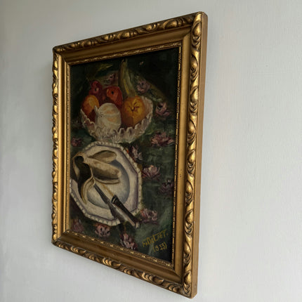 1933 Still Life Oil Painting "White Teapot" Artwork Holland Art Shop