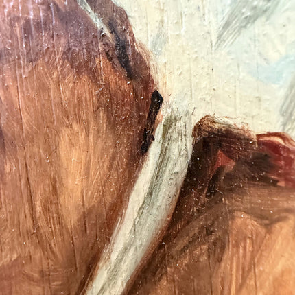 Traditional Still Life Oil Painting "Wooden Panel" Rustic Small Artwork Holland Art Shop