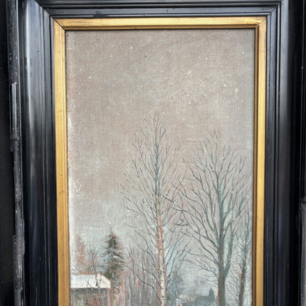 Expressive Winter Landscape Oil Painting "Framed Painting" Classic Large Artwork Holland Art Shop