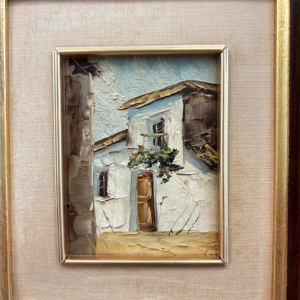Handcrafted Cityscape Oil Painting "Framed Painting" Authentic Small Artwork Holland Art Shop