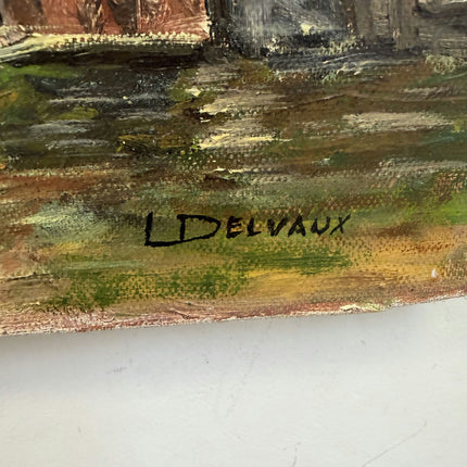 Expressive Cityscape Oil Painting "Old Houses" Authentic Artwork Holland Art Shop