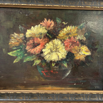 Authentic Flowery Still Life Oil Painting "Flower Bouquet" Rustic Art Holland Art Shop