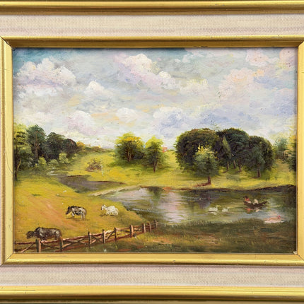 Refined Landscape Oil Painting "Framed Painting" Elegant Small Artwork Holland Art Shop