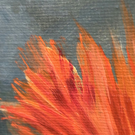 Vintage Flowery Still Life Oil Painting "Orange Flowers" Timeless Artwork Holland Art Shop