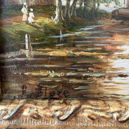 Timeless Landscape Oil Painting "Framed Painting" Authentic Small Art Holland Art Shop