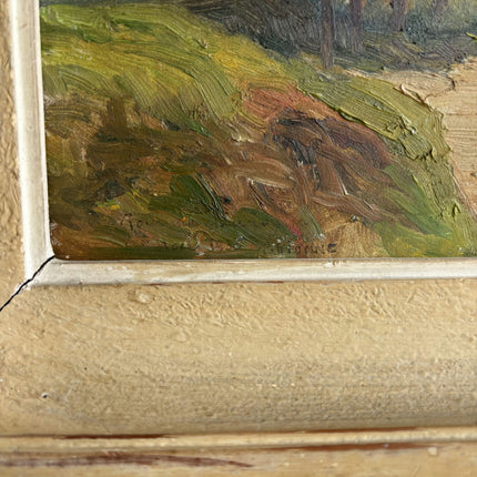 Vintage Landscape Oil Painting "Ruined Tower" Timeless Art Holland Art Shop