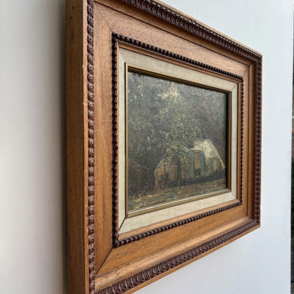 Coenraad Matthias Garms Elegant Landscape Oil Painting "Wooden Frame" Dutch Art Holland Art Shop