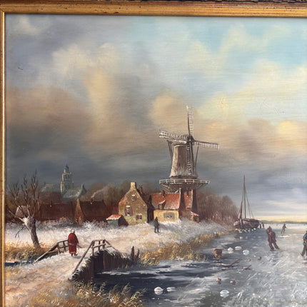 Traditional Winter Landscape Oil Painting "Framed Painting" Timeless Art Holland Art Shop