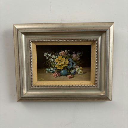 Rustic Flowery Still Life Oil Painting "Framed Painting" Refined Small Artwork Holland Art Shop