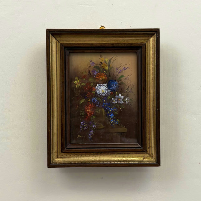 Handcrafted Floral Still Life Oil Painting "Flower Bouquet" Small Artwork Holland Art Shop