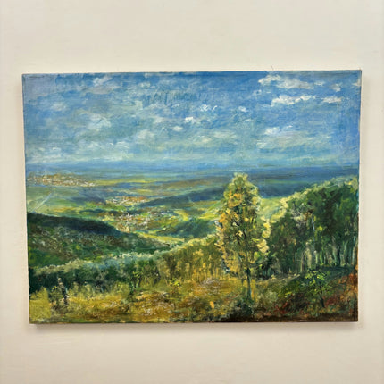 Traditional Landscape Oil Painting "Lone Tree" Timeless German Artwork Holland Art Shop