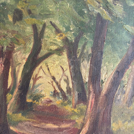 Authentic Landscape Oil Painting "Arched Trees" Traditional Art Holland Art Shop