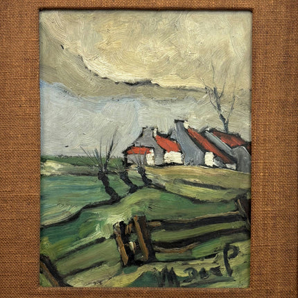 Classic Farm Oil Painting "Thatched Cottage" Refined Art Holland Art Shop