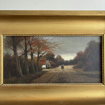 Timeless Landscape Oil Painting "Gilded Frame" Refined Small Art Holland Art Shop