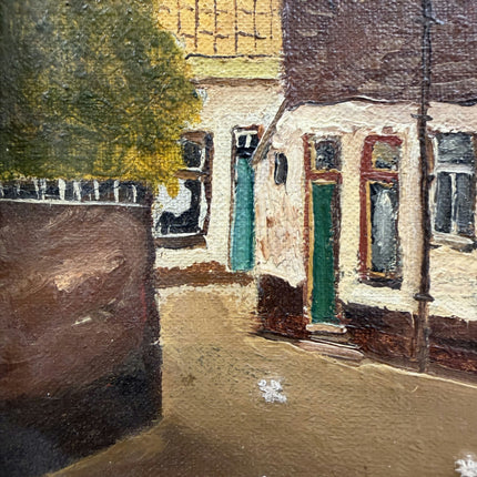 Expressive Cityscape Oil Painting "Framed Painting" Authentic Small Art Holland Art Shop