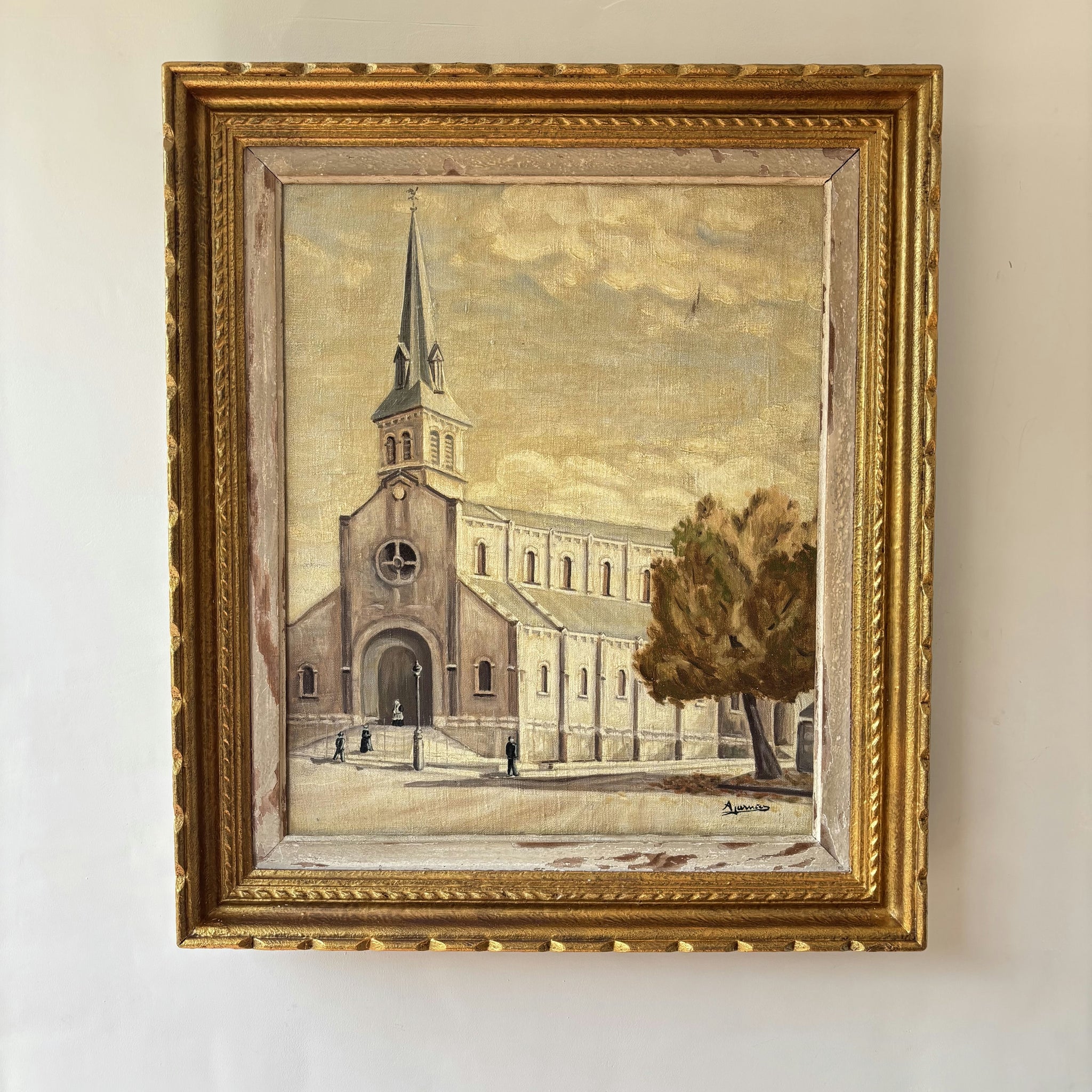Traditional Cityscape Oil Painting 