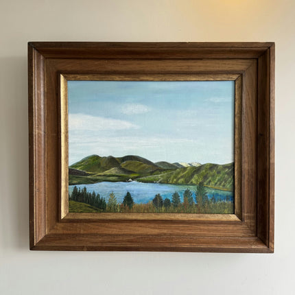 Elegant Landscape Oil Painting "Wooden Frame" Timeless Artwork Holland Art Shop