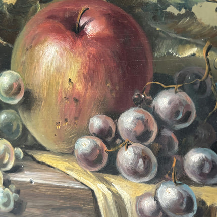 Timeless Still Life Oil Painting "Glistening Grapes" Traditional Small Art Holland Art Shop